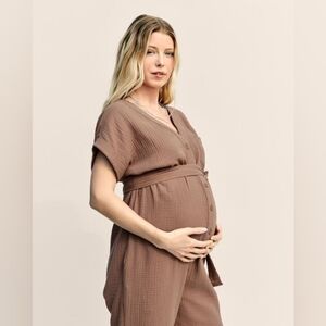 NWT Organic Cotton Maternity jumpsuit